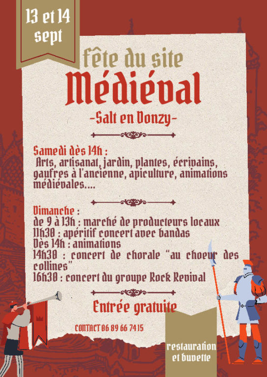 affiche fête Donzy 2025
