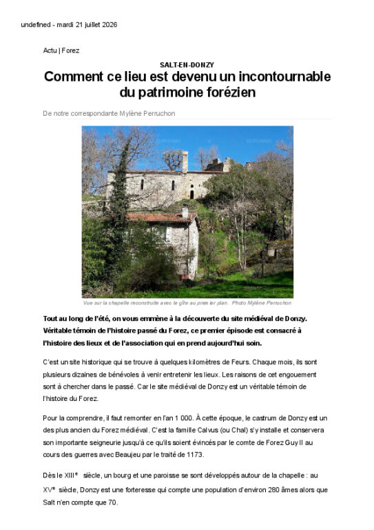 le Progres 20260721 Donzy 1 p1