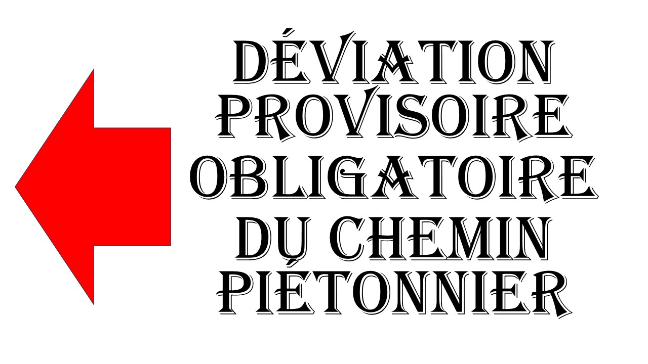 Déviation des chemins de randonnée
